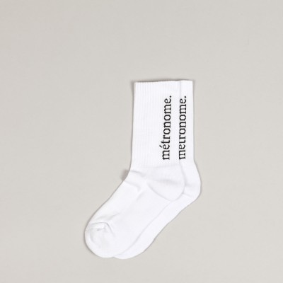 Métronome Logo Socks White
